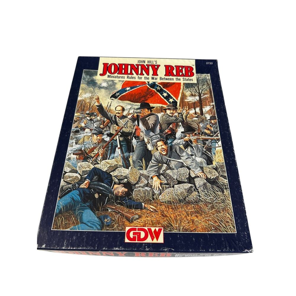 GDW 1988 Johnny Reb Miniature Rules John Hill's Sounds Of Guns Game Unpunched